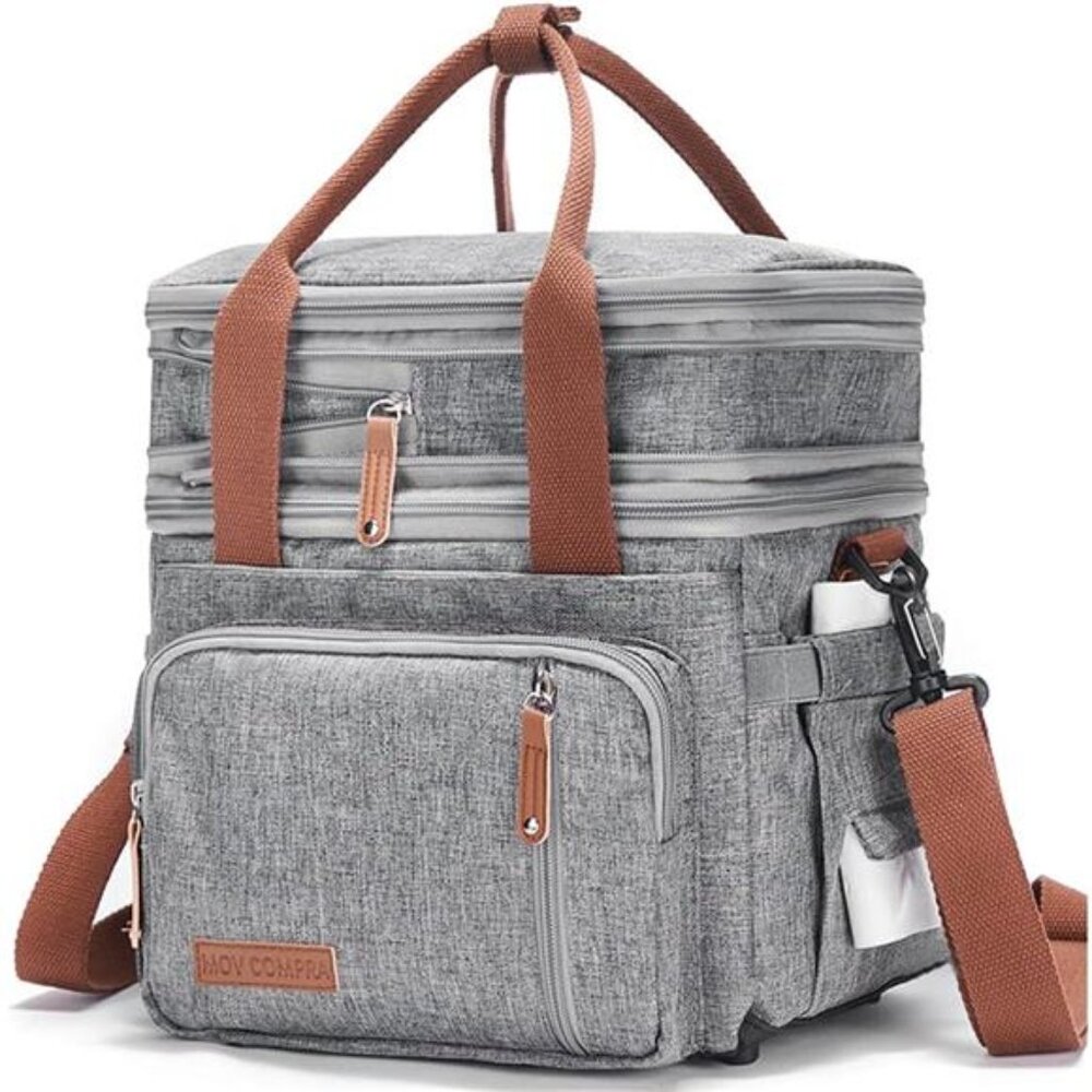 Adult Lunch Box for Work, Expandable Large Lunch Bags for Women Men, Leakproof